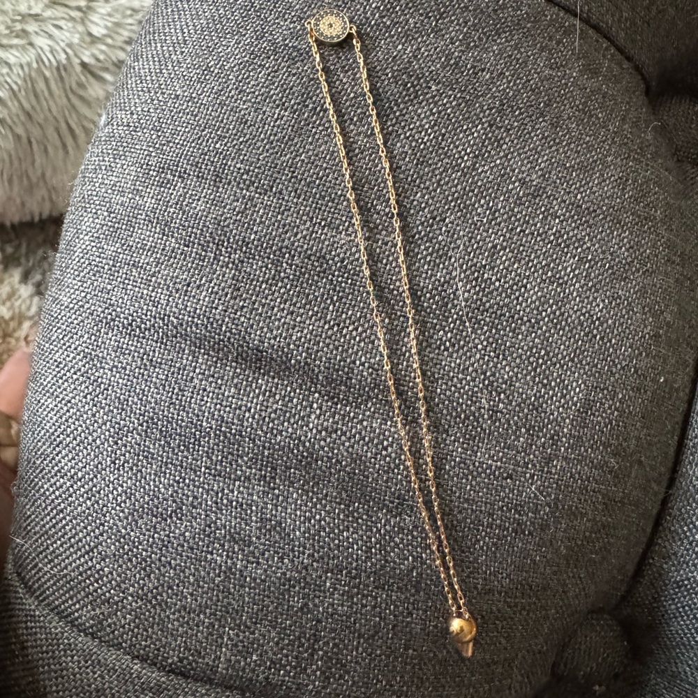 Swarovski evil eye pull out bracelet gold